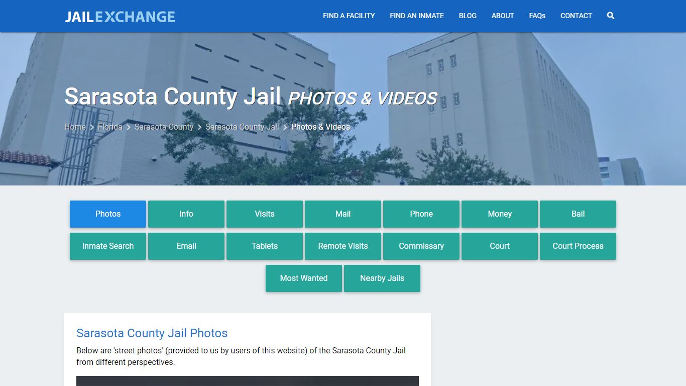 Photos & Videos - Sarasota County Jail, FL - Jail Exchange